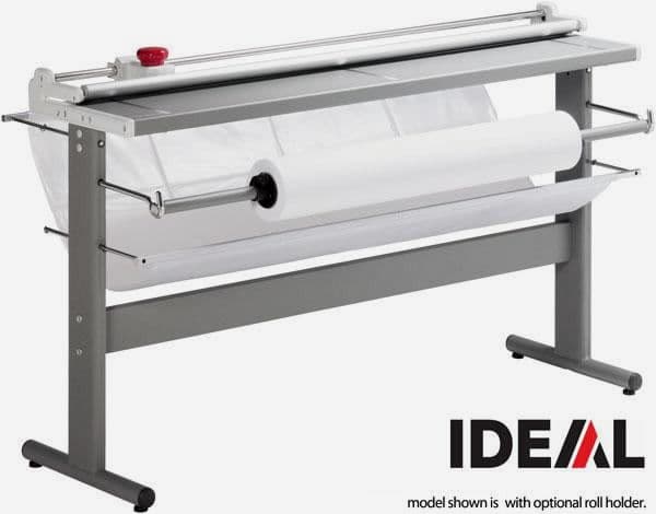 IDEAL 0135 Wide Format Rotary Paper Trimmer + 0135 Paper Roll Holder