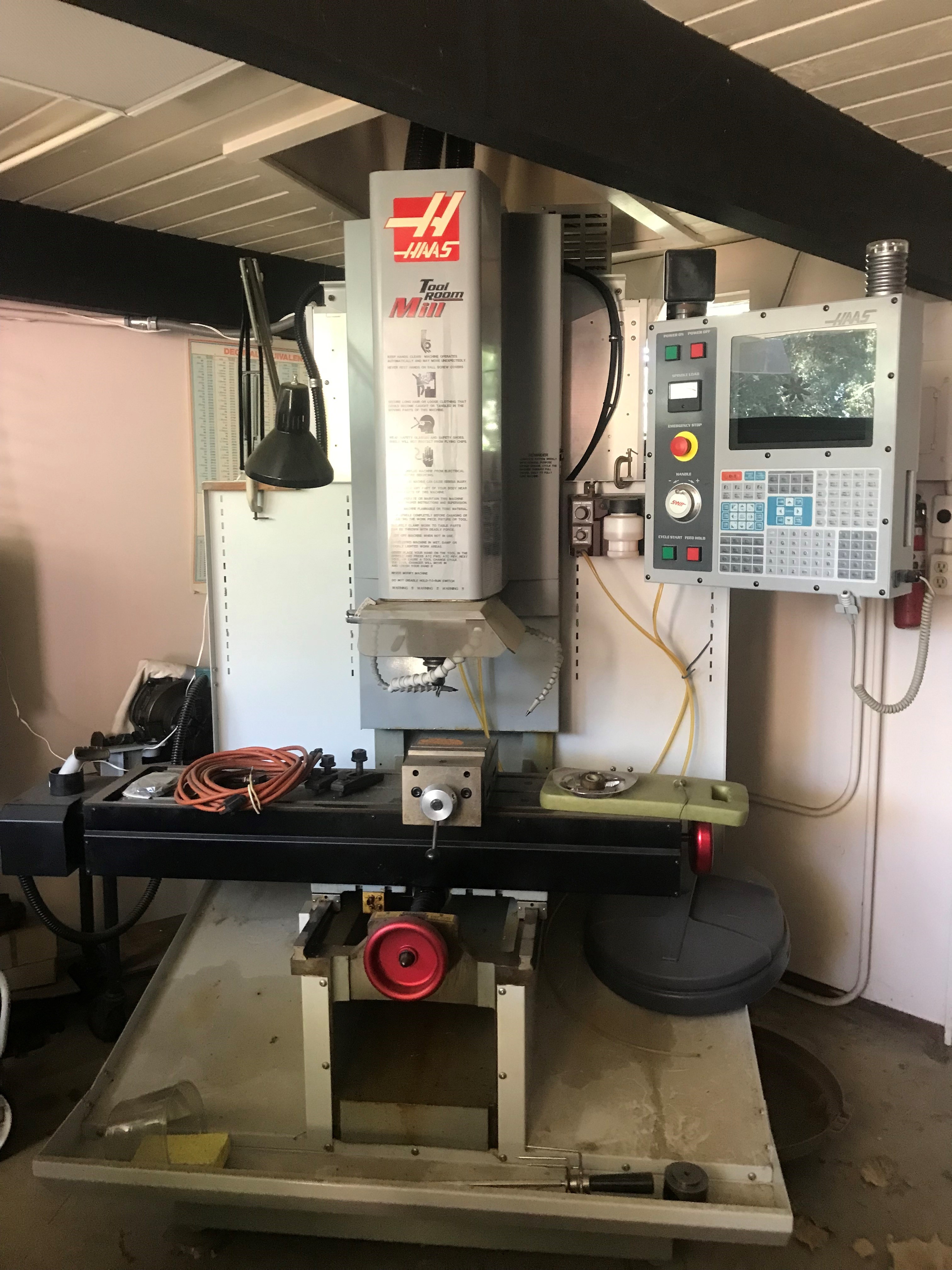 Used HAAS Model TM-1 CNC Vertical Tool Room Mill 47.5" x 10.5" #6382