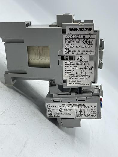 Used AB ALLEN BRADLEY 100-C09Z*10, 193-EA1DB