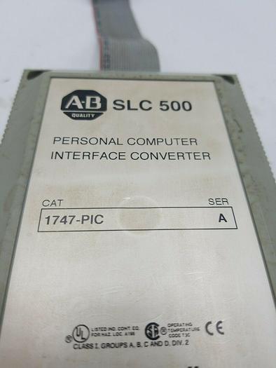 Used ALLEN BRADLEY 1747-PIC SER. A PERSONAL COMPUTER INTERFACE CONVERTER