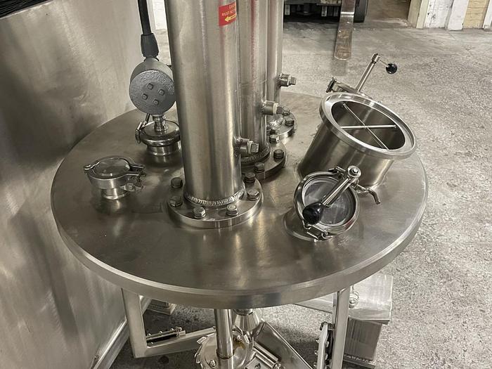 Used 40 GALLON ROSS TRIPLE MOTION VACUUM MIXER WITH DISCHARGE RAM - S/S - VACUUM - JACKETED