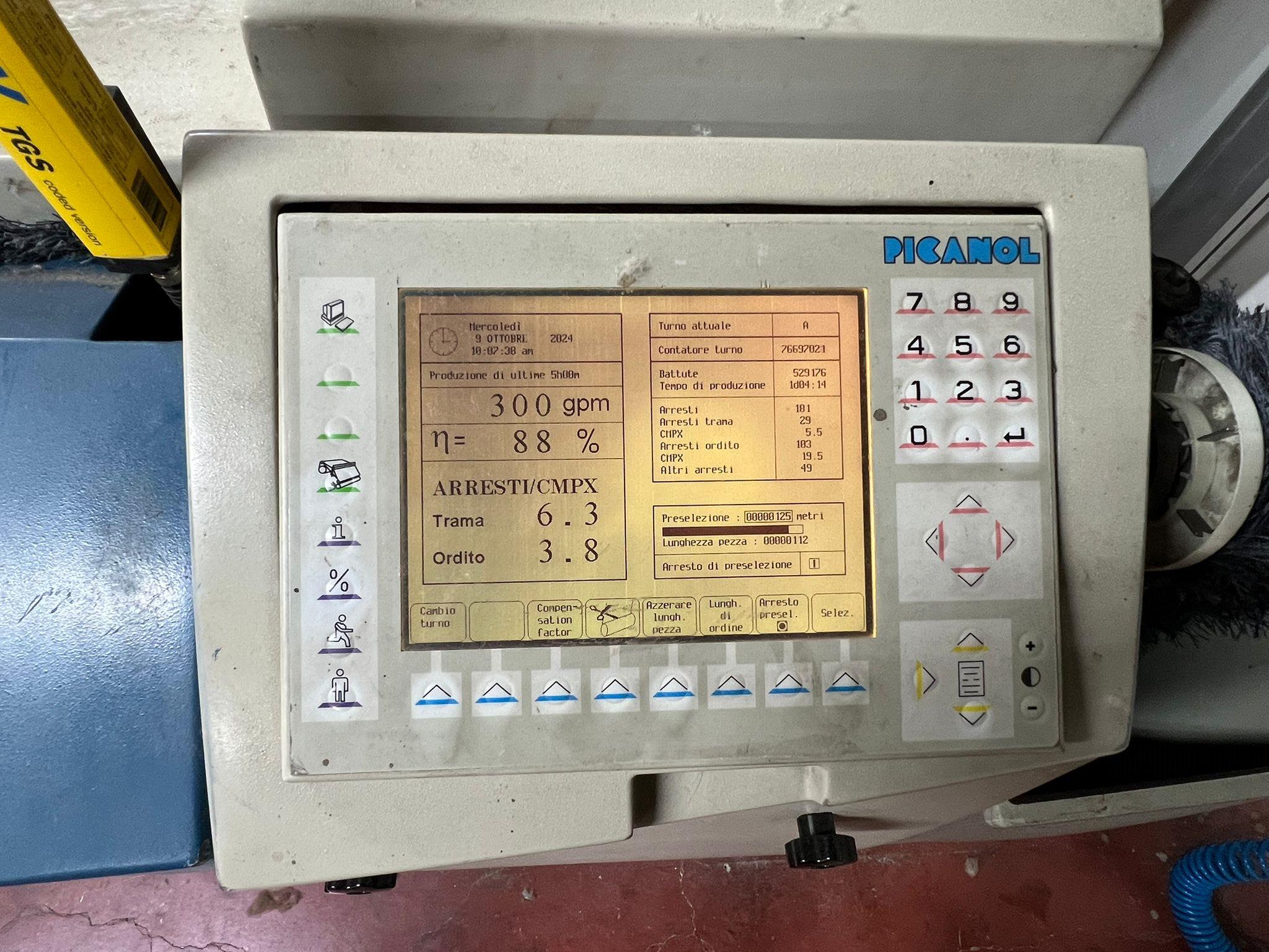 Used PICANOL GAMMAX 190 cm RATIERA STAUBLI #PI 218