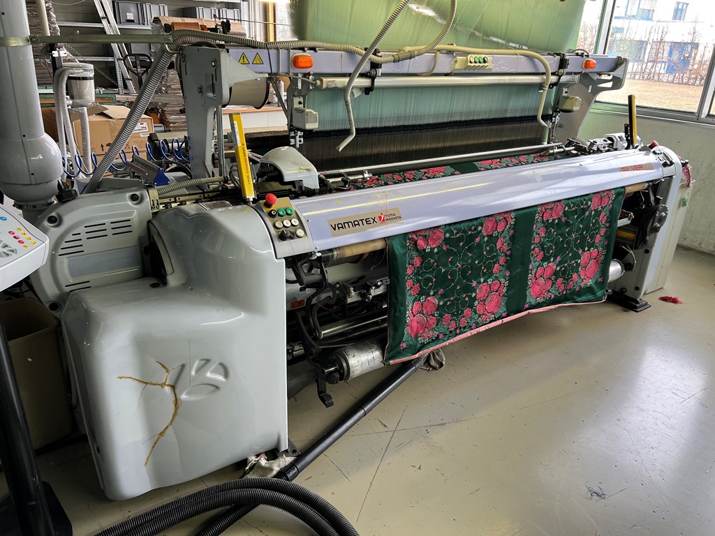 Used VAMATEX SILVER HS 190 cm JACQUARD STAUBLI LX 1602/10244 #TC 168-A