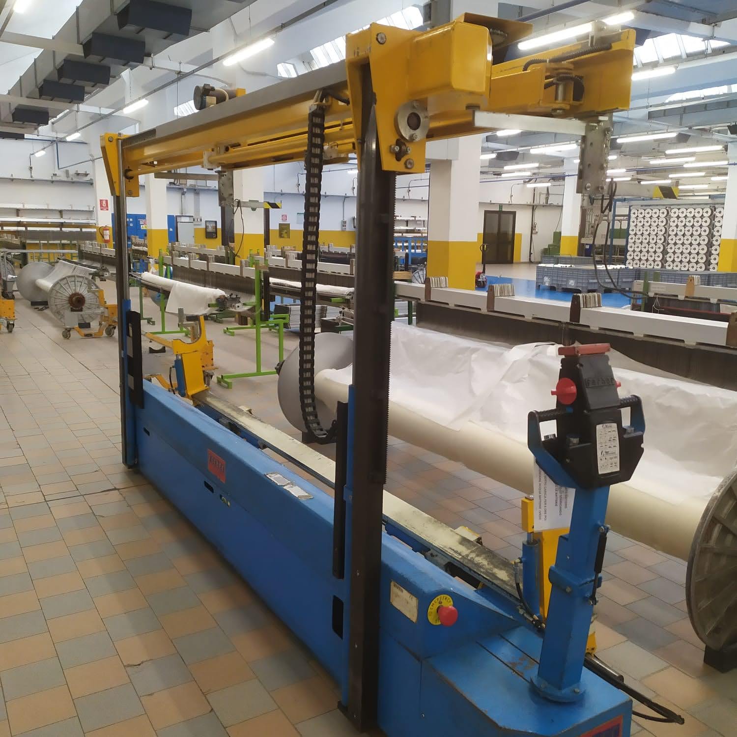 Usato CARRELLO ELETTRICO PORTA SUBBI E PORTA LICCIATE FERBER ET-2001 ALTEZZA 400 cm #A 225