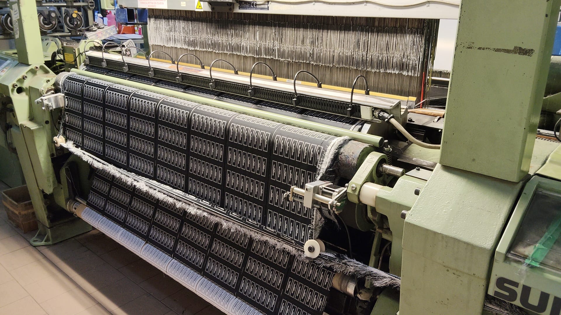 Usato TELAIO PER ETICHETTE SULZER G6200 170 cm JACQUARD #TE 107