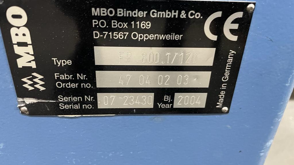 Used MBO K800. 1/4 SKTLT