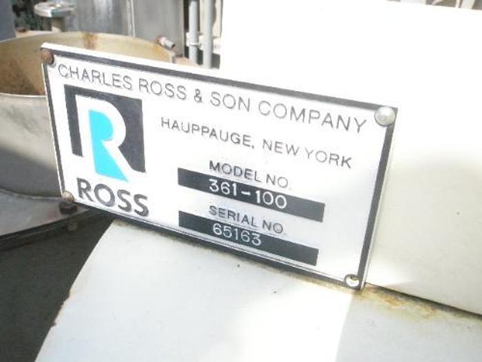 Used Mixer, Planetary, Ross, 100 Gallon, C/st, Mdl 361-100 #S735095