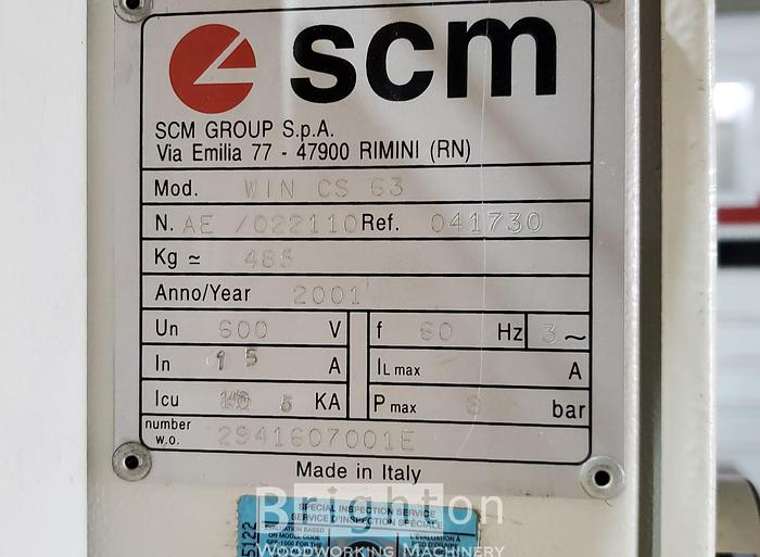 Used 2001 SCM Sandya Win CS63, Used Widebelt Sander