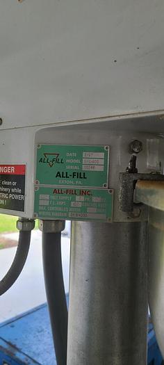 Used ALL-FILL AUTOMATIC FOOD & PRODUCT FILLER #SHA-400 w/ FEED CONVEYOR UNIT (#812C)