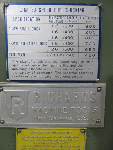 Used Kingston HR-4000 34" x 160" Heavy Duty Engine Lathe