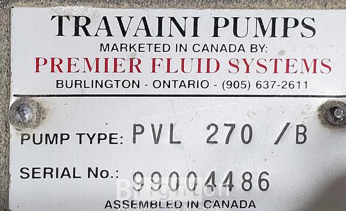 Used Travaini 10HP used Vacuum Pump