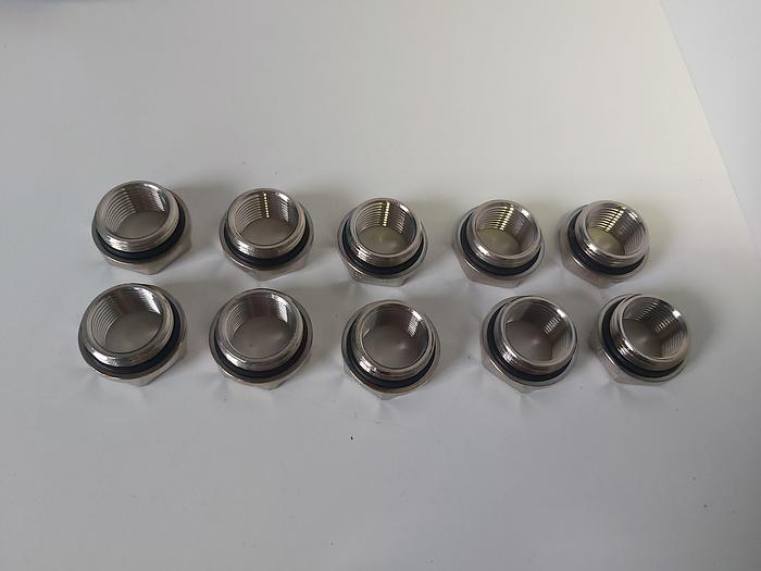 9 Stück Ex Reduktion, MS vernickelt, MR M25/M20, IP 68, Lapp neuwertig