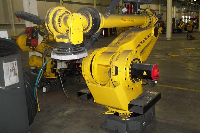 Used FANUC ROBOT LIQUIDATION SALE M900iA/260L ROBOTS WITH R30iA CONTROLLERS (30) LOW HOUR UNITS IN THIS GROUP