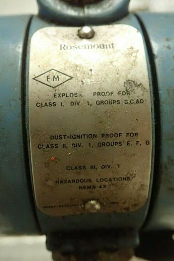 Used Rosemount 1151GP9E73B1 3000 PSI Alphaline Pressure Transmitter