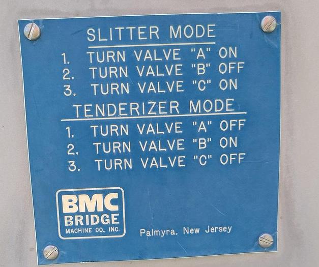 Used Bridge Cross Tenderizer; Md#CS-12