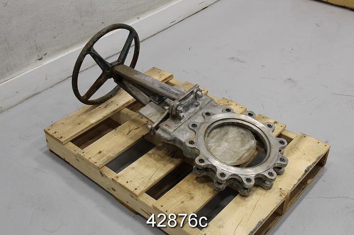 Used Dezurik 10" Hand Operated Knife Gate Valve #42876