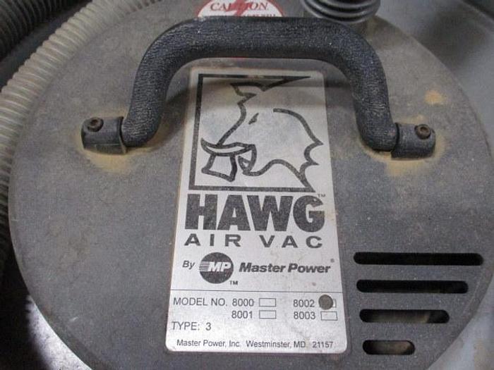 Used MASTER POWER HAWG 8002, TYPE-3, 55 GALLON PNEUMATIC VACUUM