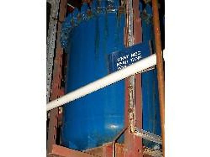 Used Pfaudler 100 gallon vertical #5015 glass lined vacuum receiver