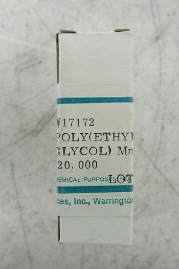 Used Polysciences 17172 Poly(ethylene glycol) 1/g ~90% Full