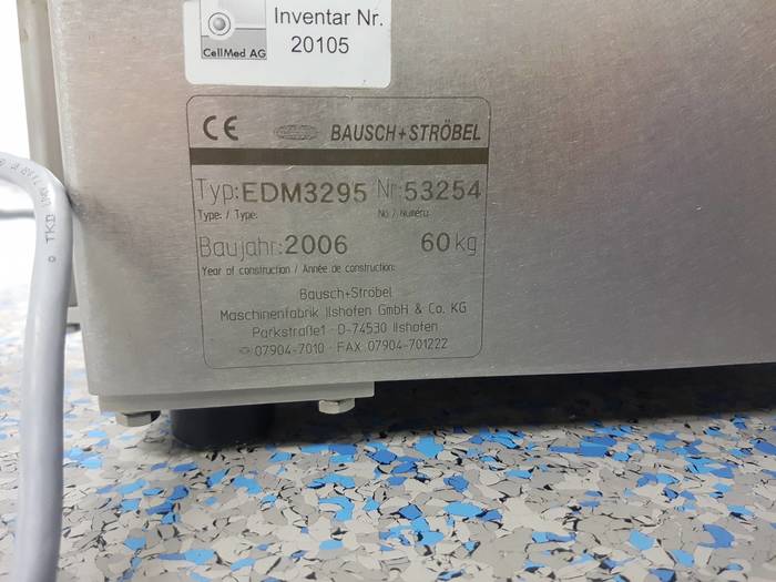 Used BAUSCH+STRÖBEL EDM3295 Volumetric Filling Machine