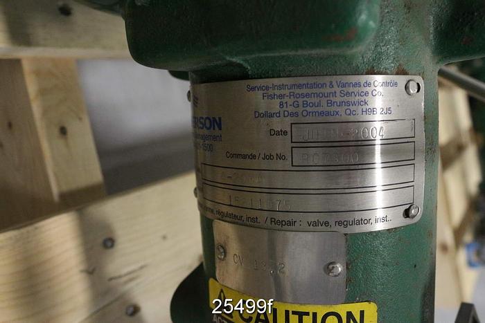 Unused Fisher EZ Steam Control Valve, 1", Ez Body Style, Steel Body, Stainless Steel Shaft, Stainless Steel Plug, Stainless Steel Seat, Class Cl300, Port Size 1", Travel 3/4", Type 667 Actuator, Size 30, Action Pdto, Fieldvue Dvc5010 Positioner, Unused #25499