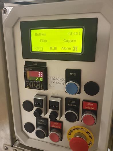Used Tirelli Monoblock Filling, Capping and Labelling Line