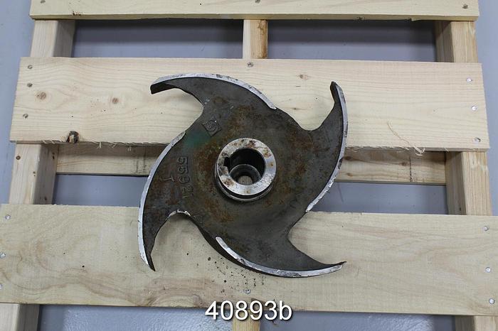 Used Goulds 3175 3x6x14 4-Vane, 14" SS Impeller #40893