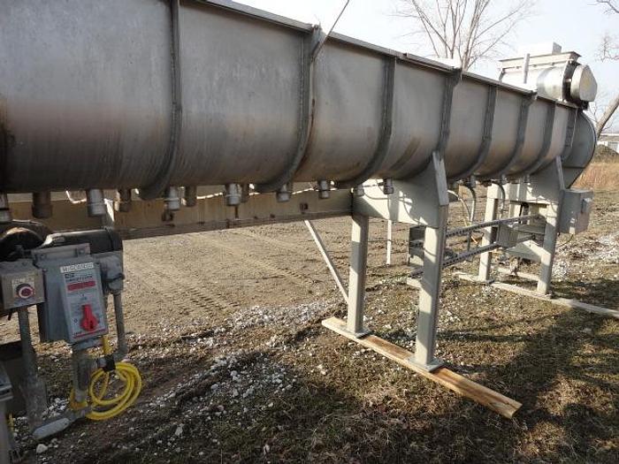 Used GEM Thermascrew Blancher; 24"Diameter x 20' Long