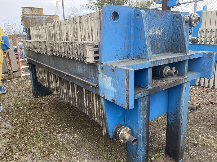 Used Used JWI 50 cu.ft. recessed plate filter press
