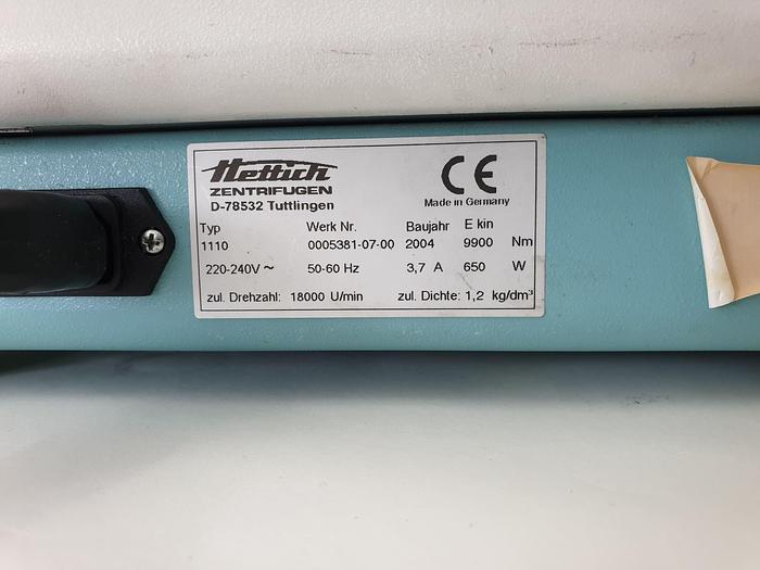 Used Hettich Micro 22 R Centrifuge