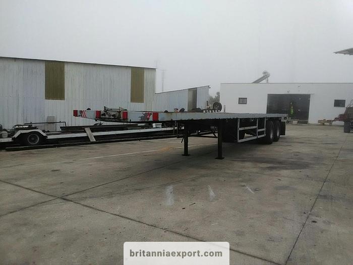 Used 1990 Listrailer two axle trailer with twist locks