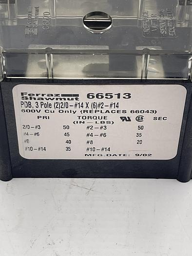 Used FERRAZ SHAWMUT 66513