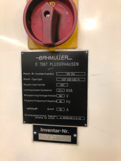 Used External cylindrical grinding machine BAHMÜLLER ASP 650 CNC R