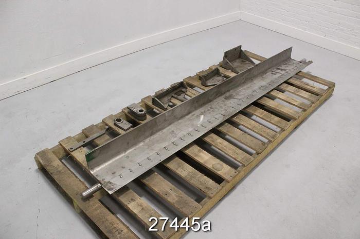 Used Essco Doctor Blade, .5" Thich Bent Steel Doctor Back #27445