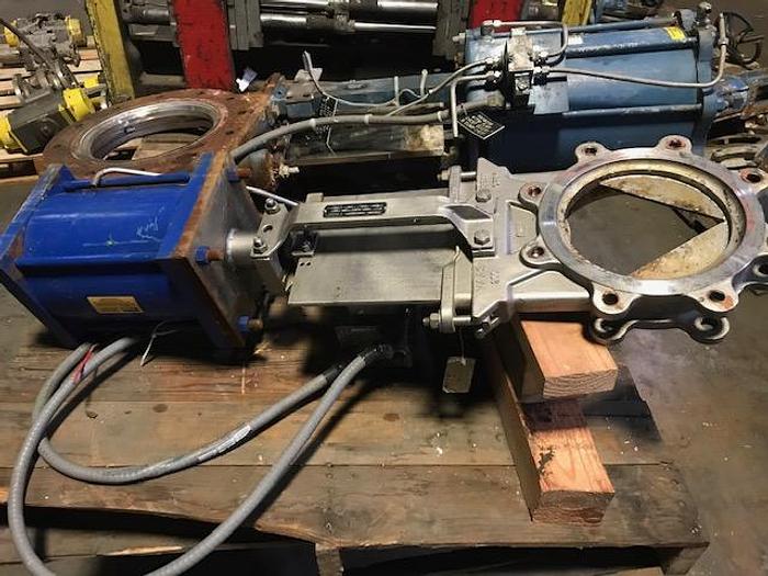 Used FNW MODEL 6500SK 6" PNEUMATIC SLIDE GATE VALVE S/S