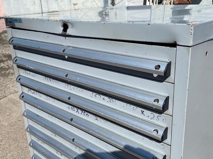 Used Lista 13-Drawer Industrial Tooling Cabinet