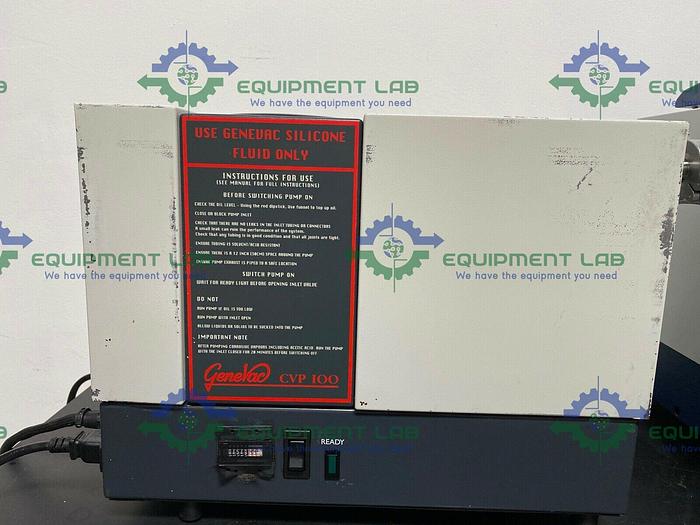 for parts or not working GeneVac DD4 X Evaporator w/ GeneVac CVP 100 Vacuum Pump