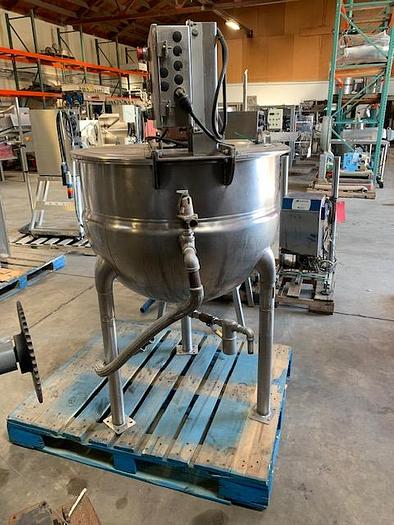 Used Hamilton 60 gal Stainless Steel Jacketed Mix Kettle