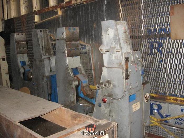 Used Manchester  Calender, 2-Roll, 120" Roll Face Length, 24" Dia Top Roll, 16" Dia Bottom Swimming Roll, 144" Bearing Center, 700 Pli, 750 Fpm #12648