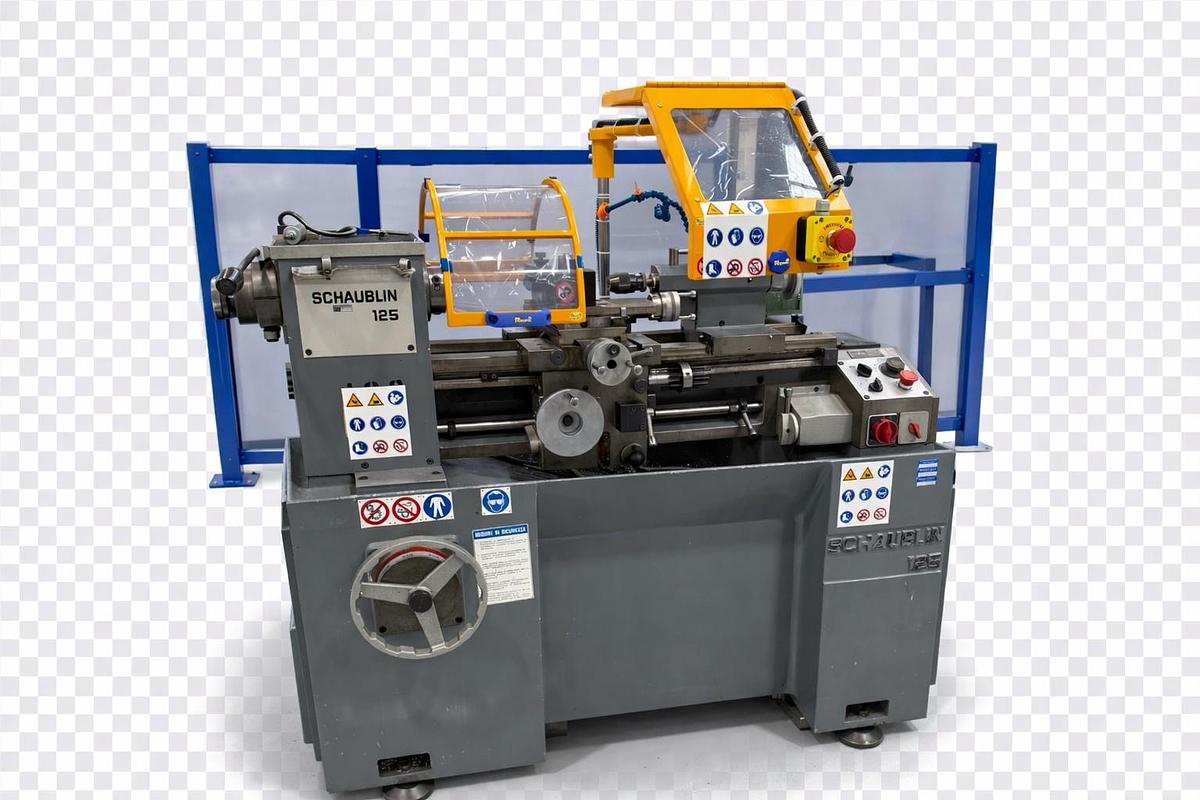 Used SAFETY LABEL LATHE Schaublin 125