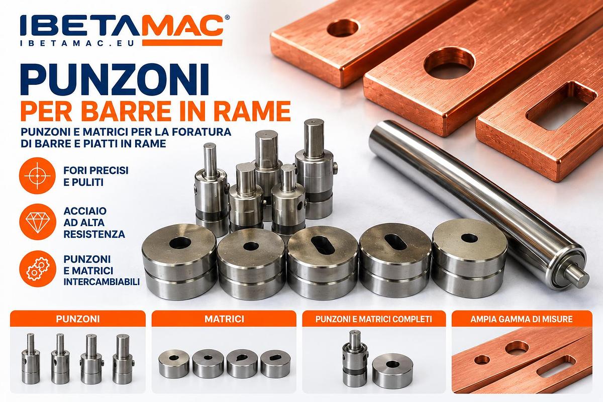 Usato Punzoni e Matrici per barre in rame 