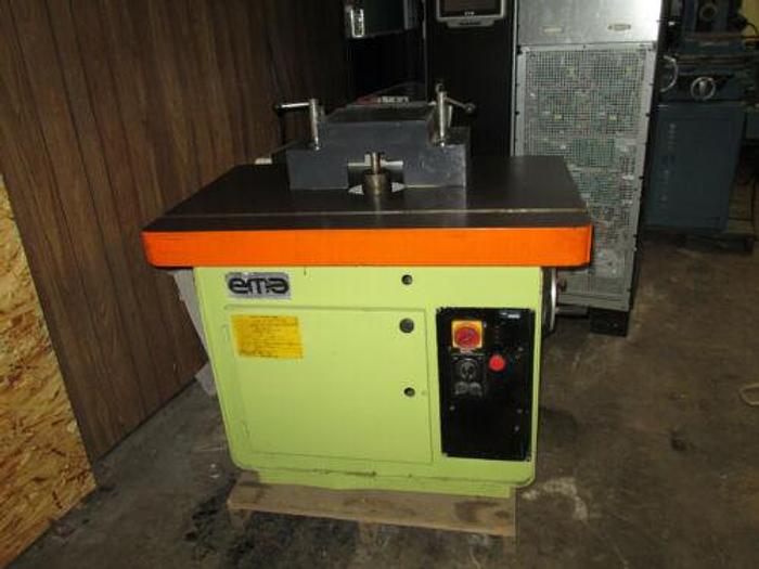 Used EMA Shaper & 4 Wheel Feeder; Model #: FV-110 EMA Shaper & 4 Wheel Feeder; Mod...