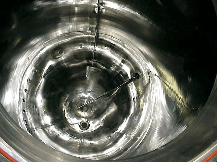 Used 1500 GALLON WAUKESHA CHERRY BURRELL REACTOR – T-316L S/S – 45/FV/150 PSI