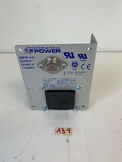 New International Power IHB15-1.5 Power Supply 15VDC At 1.5 Amps *Fast Shipping*