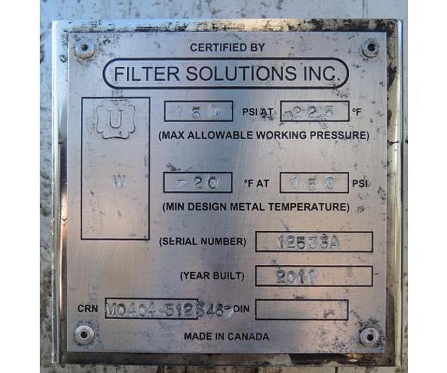 Used USED FILTER, "MULTI" BASKET TYPE, 6" INLET/OUTLET, STAINLESS STEEL