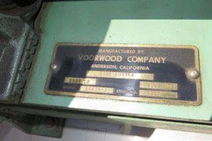 Used 60" VOORWOOD MANUAL CORE CUTTER