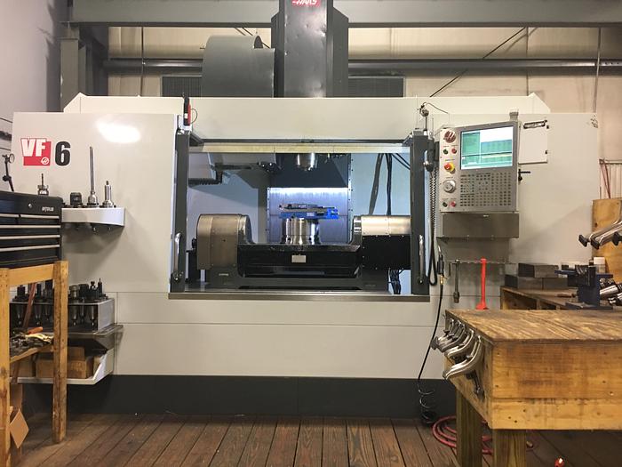 2014 Haas VF6/50 Vertical Machining Center with Trunnion Rotary Table
