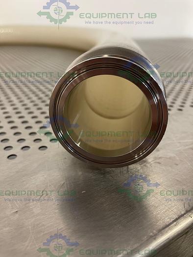 Used Sani Tech  STHT-WR-2000 84" Silicone Hose w/ 2" Sanitary Fitting