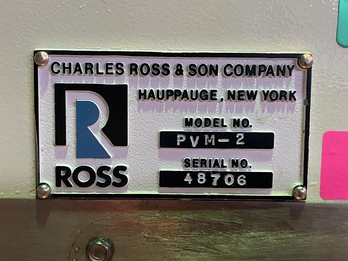 Used 2 GALLON ROSS VERSAMIX - TRIPLE SHAFT - S/S - VACUUM - JACKETED