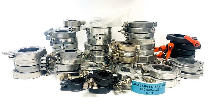 Used A&N Corporation, Nor-Cal Products, HPS, Clamps Various Sizes Lot of 52 (6761)W